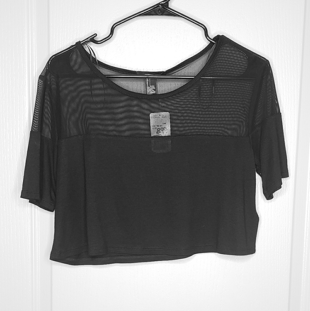 Black crop top